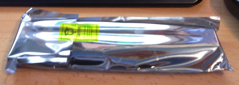 Der eingepackte X21-Akku