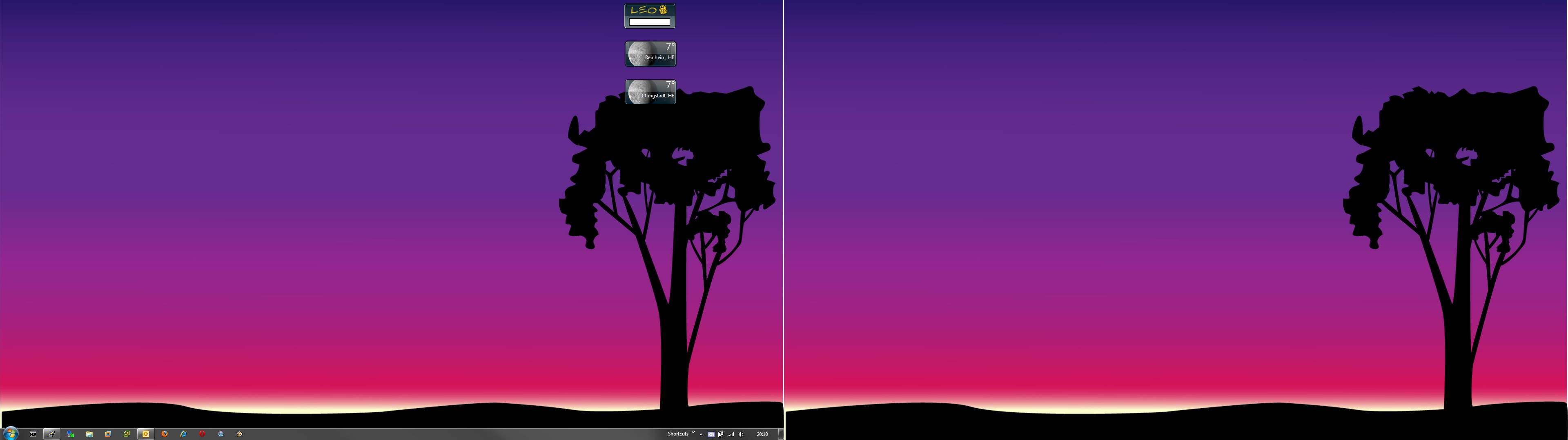 Screenshot des Dual-Views